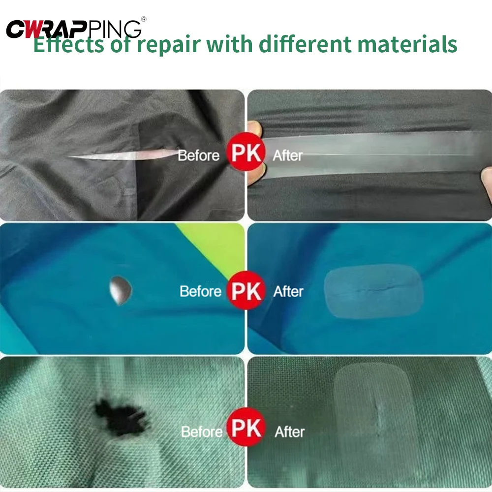 TPU Transparent Wasserdicht Schwimmring Reparaturband Kinder Iatable Boot Spielzeug Patch Wasserdichtes Gummiband für die Poolreparatur Image