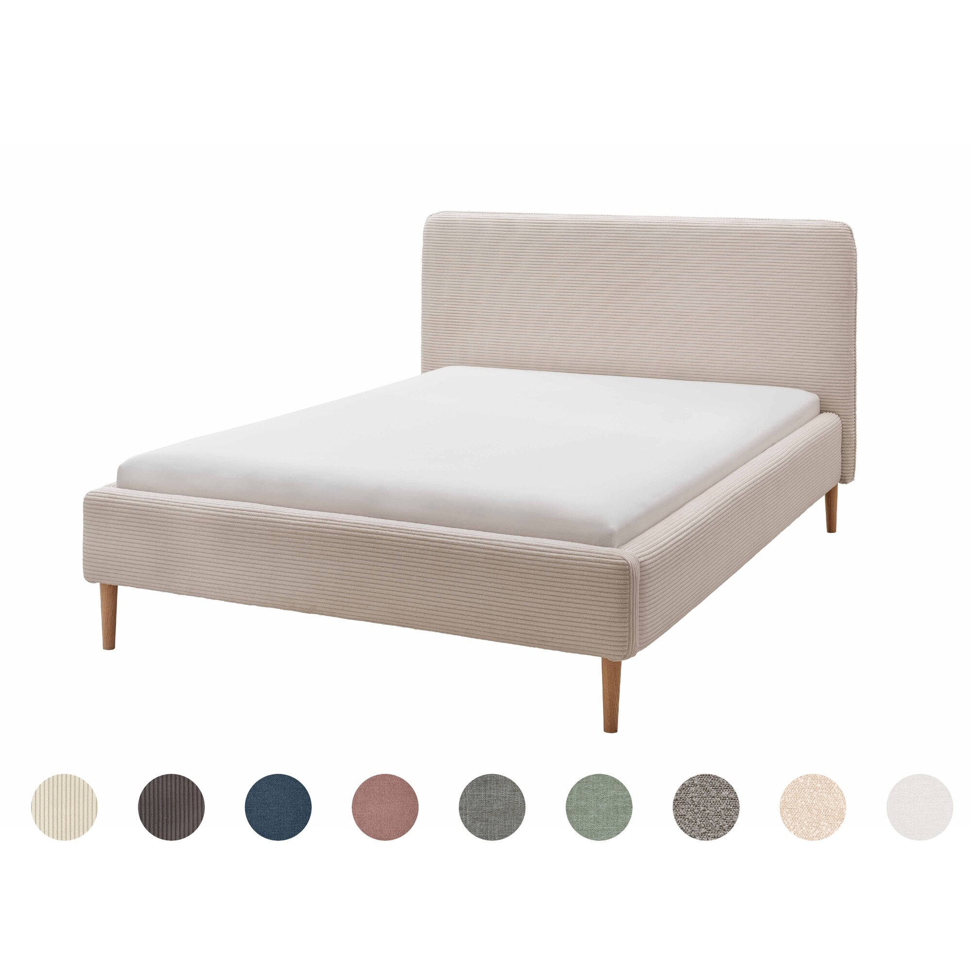 INFANSKIDS »Juna« Polsterbett 180x220 cm / Vienna 02 Ocean Image