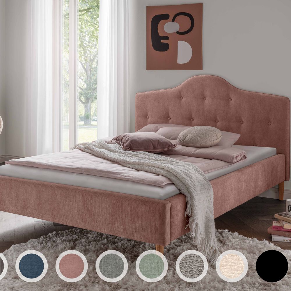 INFANSKIDS »Lisa« Polsterbett 120x200 cm / Lincoln 86 Hellgrau Image