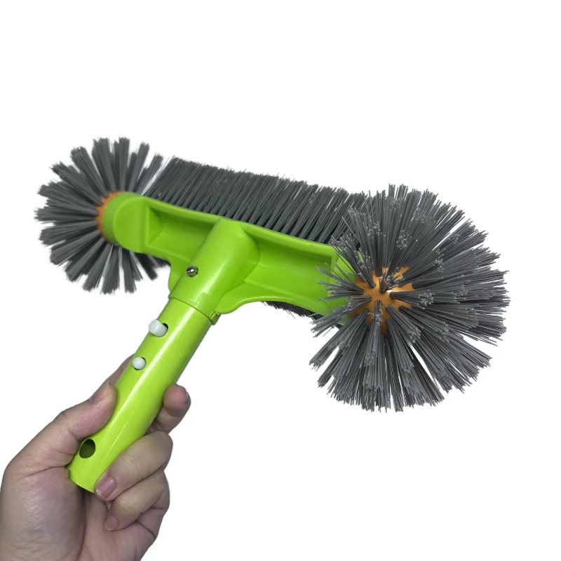 Tête de brosse de piscine avec extrémités rondes, brosse de piscine à haute efficacité de 13 pouces pour nettoyer les murs de la piscine, les sols, les marches et les petites taches dans les coins