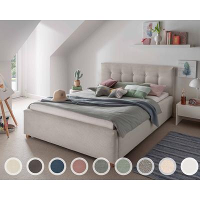 INFANSKIDS »Lima« Polsterbett 180x220 cm / Ascot 2403 Taupe Image