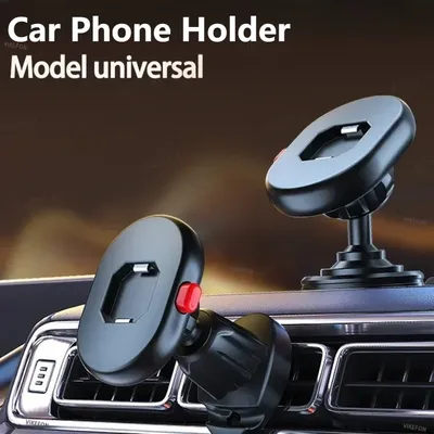 Magnetische Autotelefonhalterung, One-Click-Lock-Telefonunterstützung, 360-Grad-Drehung, Telefonständer, Autohalterung für alle Smartphones
