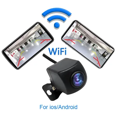 Drahtlose WiFi Auto Rückansicht Kamera Nachtsicht HD Auto Backup Kamera IP67 Wasserdichte Fahrzeug Kamera Unterstützung für Android IOS
