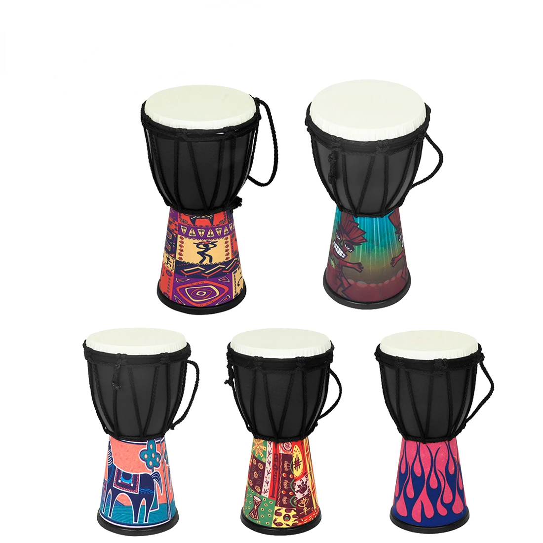 10,2 cm afrikanische Trommel Handheld Kinder Trommel tragbare ABS Trommel Hohlraum Snare Drum Orff Geschenke Percussion Musikinstrumente Image