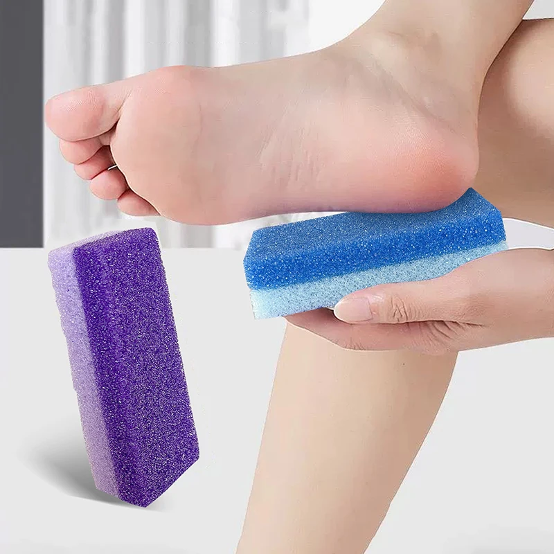 Hornhautentferner für Füße – Bimsstein-Schwammblock und Nagelpeeling-Werkzeug für die Maniküre Image