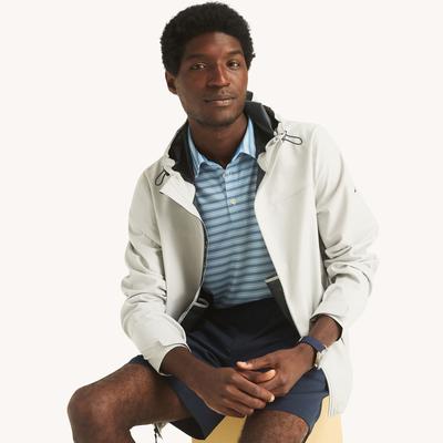 Nautica Men's Packable Seam-Sealed Jacket Grey Mist, XS