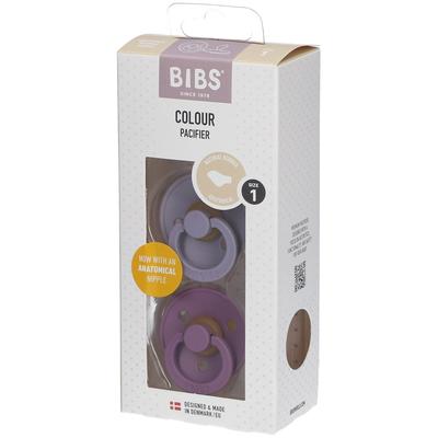 Bibs Fopspeen Anatomic Fossil - Mauve 0-6 Maanden 2 St Sauger Image