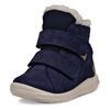 Klettstiefel ECCO "SP.1 Lite Infant", Kinder, Gr. 25, blau (dunkelblau), Nubukleder, sportlich, Schuhe, Winterstiefel, Winterboots, waterproof, mit SHOCK-POINT-Technologie