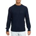 Rundhalspullover INDICODE "INBertram O-neck", Herren, Gr. XL, blau (navy), Strick, Obermaterial: 58% Polyacryl, 32% Polyester, 7% Wolle, 3% Elasthan, unifarben, modisch, regular fit hüftlang, Rundhals, Langarm, Pullover