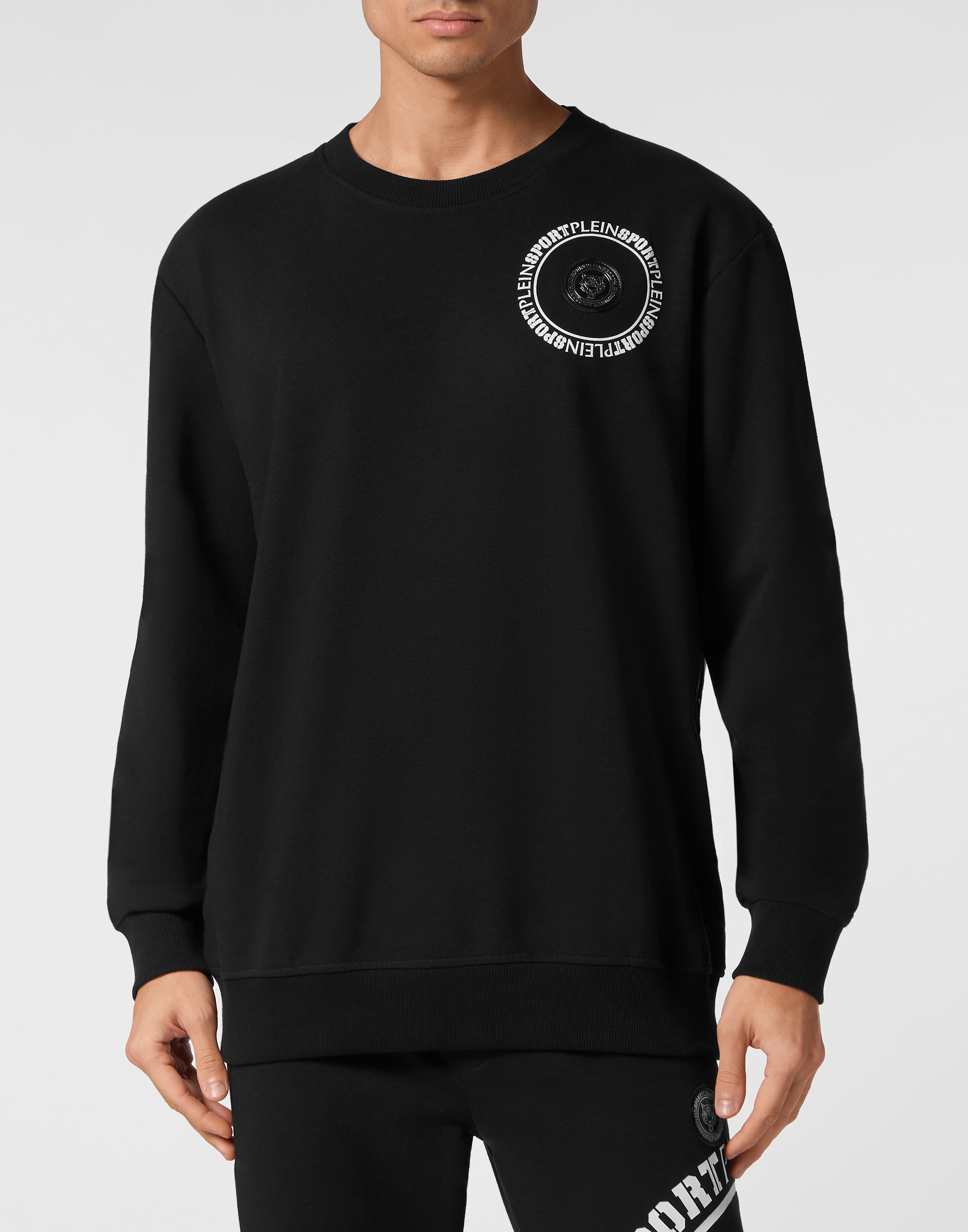 Sweatshirt PLEIN SPORT "Carbon Tiger", Herren, Gr. 4XL, schwarz (02, schwarz), Obermaterial: 80% Baumwolle, 20% Polyester, Sweatshirts Image
