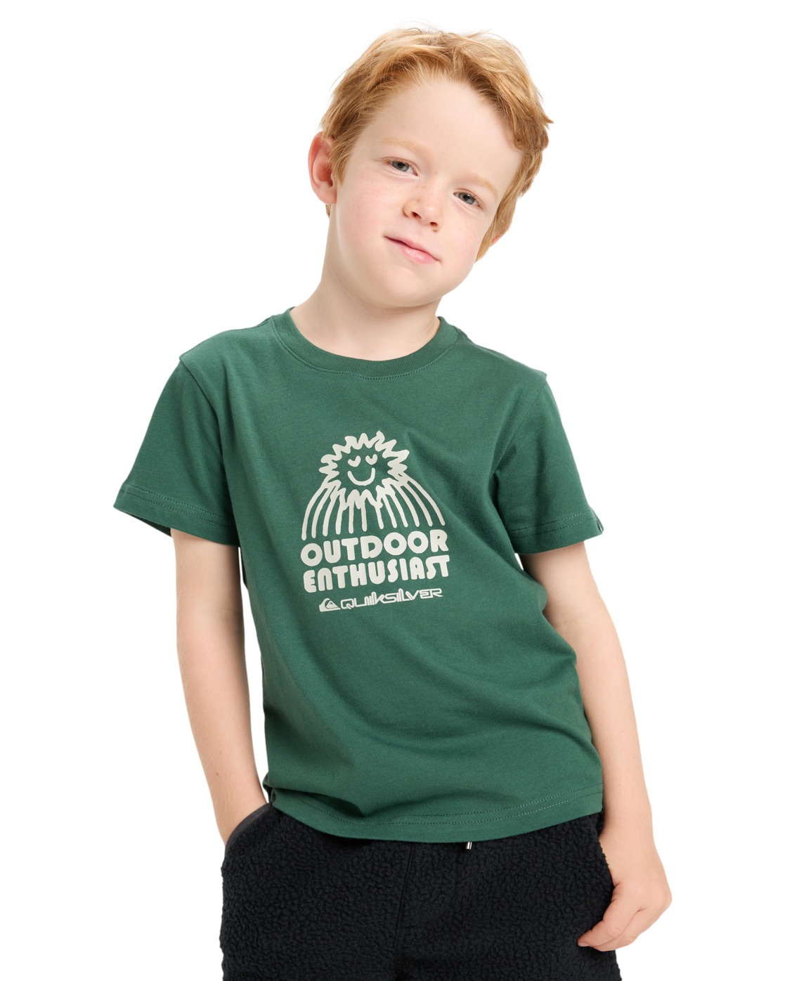 T-Shirt QUIKSILVER "Ev Spot On", Kinder, Gr. 2(84-92cm), trekking grün, 100% Baumwolle, Shirts Image
