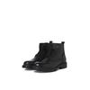 Schnürboots JACK & JONES "JFWTREMOR", Herren, Gr. 41, grau (anthrazit), Leder, casual, Schuhe, mit Innenreißverschluss