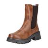 Stiefelette MUSTANG SHOES "Mustang Shoes Stiefelette Lederimitat/Textil", Damen, Gr. 39, braun (cognac), Lederimitat, Textil, casual, Schuhe