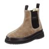Chelseaboots GANT "Sistown", Damen, Gr. 37, beige, Veloursleder, casual, Schuhe, Winterboots, Schlupfboots mit Strecheinsatz und Plateausohle