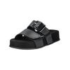 Pantolette PAUL GREEN "Paul Green Pantoletten Lederimitat", Damen, Gr. 40, schwarz, Lederimitat, casual, Schuhe