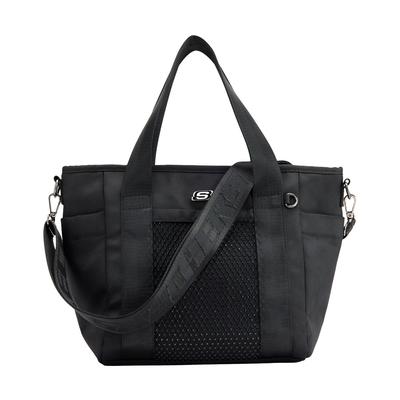Skechers Rhinestone Pocket Tote | Black | Woven