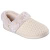 Plüsch Hausschuhe SKECHERS "COZY CAMPFIRE", Damen, Gr. 39, beige (sandfarben), Textil, Basic, Schuhe, Pantoffel, Slipper mit Warmfutter