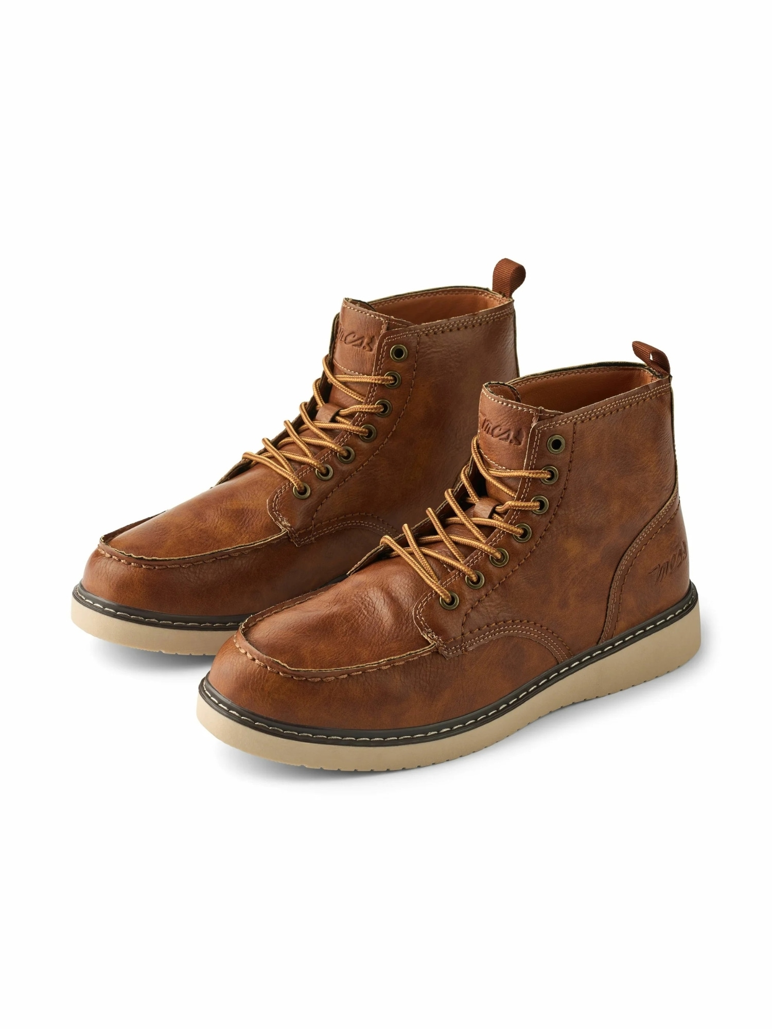 Stiefel MCS "MCS boots MCBalder", Herren, Gr. 44, Normalschaft, schwarz camel, Obermaterial: 100% Polyurethan, Schuhe Stiefel