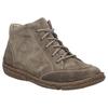 Schnürstiefelette JOSEF SEIBEL "Neele 01", Damen, Gr. 45, grau (taupe), Leder, casual, Schuhe, Boots, Komfortschuh mit Wechselfußbett, in Weite G