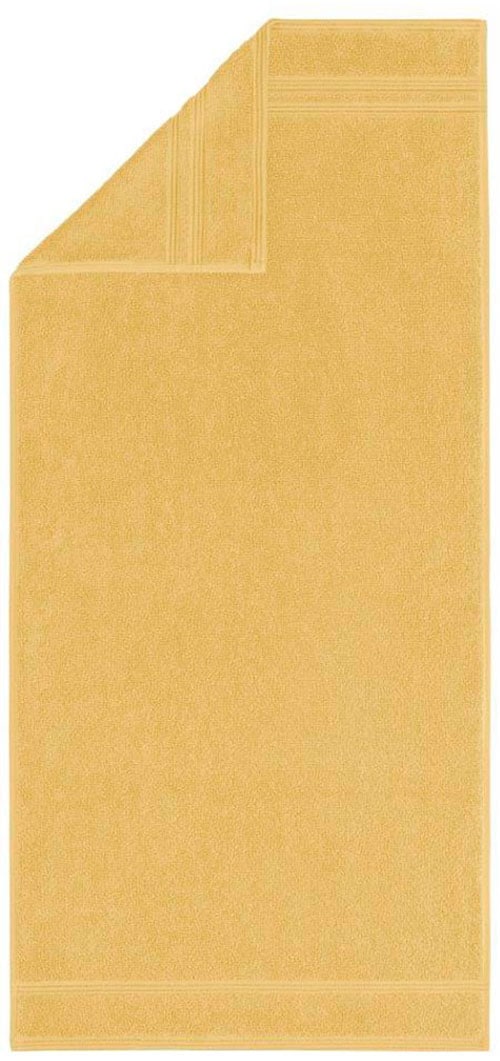 Handtücher EGERIA "Manhatten Gold", beige (clivia), B:50cm L:100cm, Frottier, Obermaterial: 100% Baumwolle, Handtücher, Uni Programm mit Streifenbordüre, reine Baumwolle Image