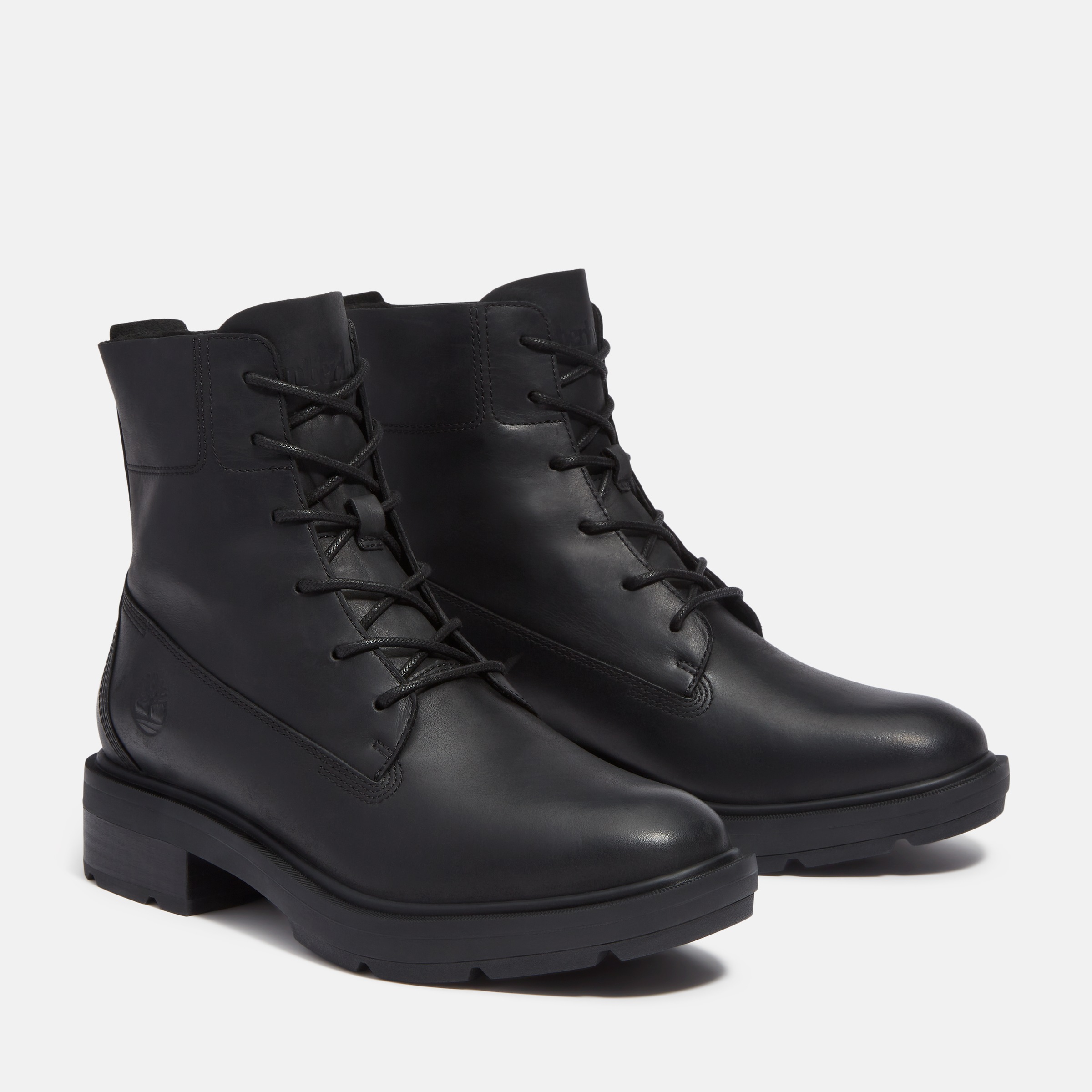 Schnürboots TIMBERLAND "BRIMFIELDMID LACE UP BOOT", Gr. 41,5, schwarz (schwarz full grain), Leder, Schuhe, Winterstiefel, Schnürstiefel, Winterschuhe