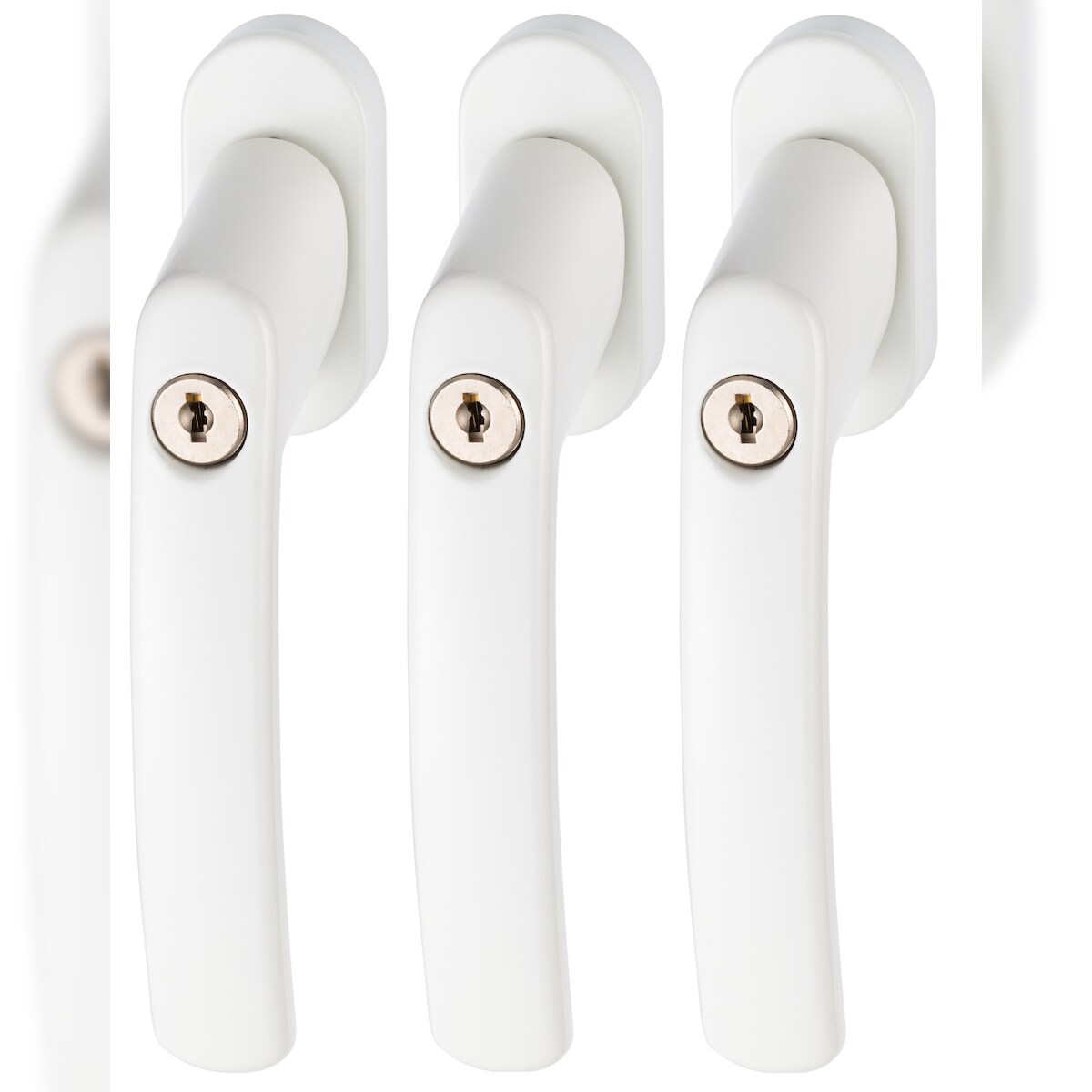 ABUS FG200 Abschließbarer Fenstergriff - 3 Stk - weiß Image