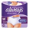 Always Inkontinenz Höschen »Discreet« Größe M EU 36 - 42 10 Stück