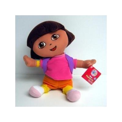 Dora the explorer large 15" plush doll wearing mr. purple backpack