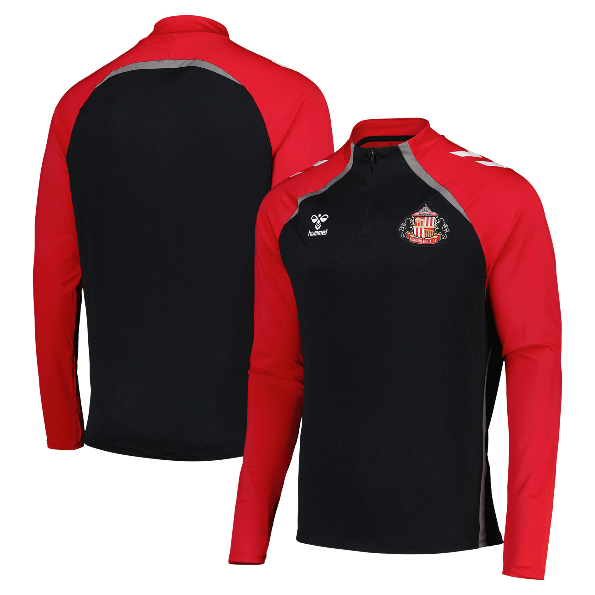 Sunderland Hummel Trainings-Halbreißverschluss – Schwarz Image