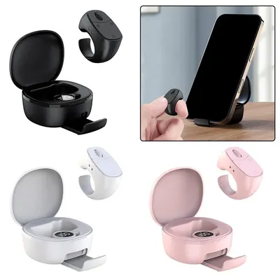 Roller Bluetooth-Fernbedienung für Telefon-Video-/E-Book-Seitendreher, Foto-Zoom-Auslöser mit Telefonständer, universell kompatibel