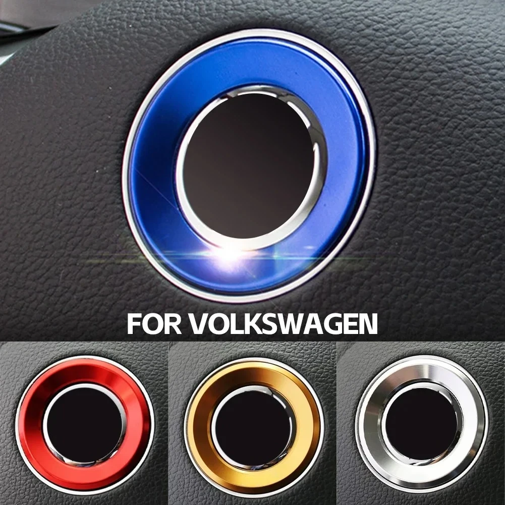 Volante dell'auto Emblema Decor Trim Misura per il 2011-2016 VW Volkswagen Golf 6 Golf 7 POLO CC Tiguan PASSAT TOURAN Scirocco BEETLE