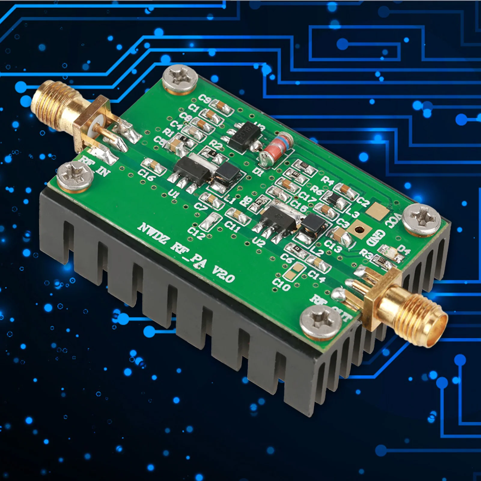 2mhz-700mhz 3w hf vhf uhf fm sender rf leistungs verstärker für radio Image