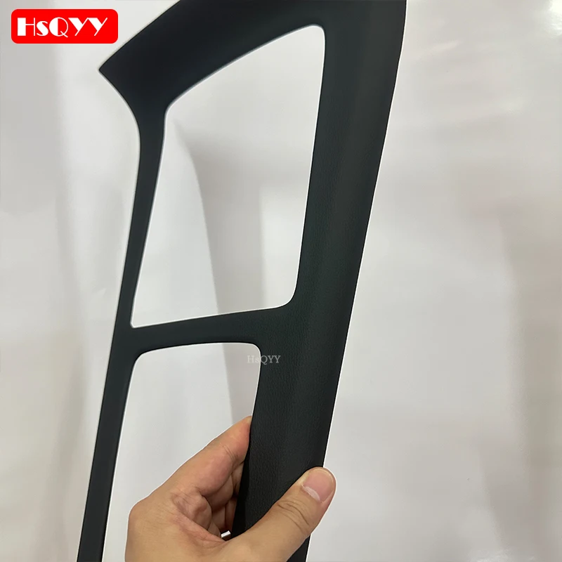 Auto Mittelkonsole Zubehör Dekoration Leder Stil Panel Abdeckung Trim Panel Rahmen Für Mercedes Benz A CLA Klasse W177 C118 AMG Image