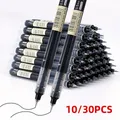 30 pezzi/10 pezzi Penne gel liquide dirette ad asciugatura rapida 0,5 mm - Scrittura fluida, inchiostro ad asciugatura rapida - Per studenti e impiegati