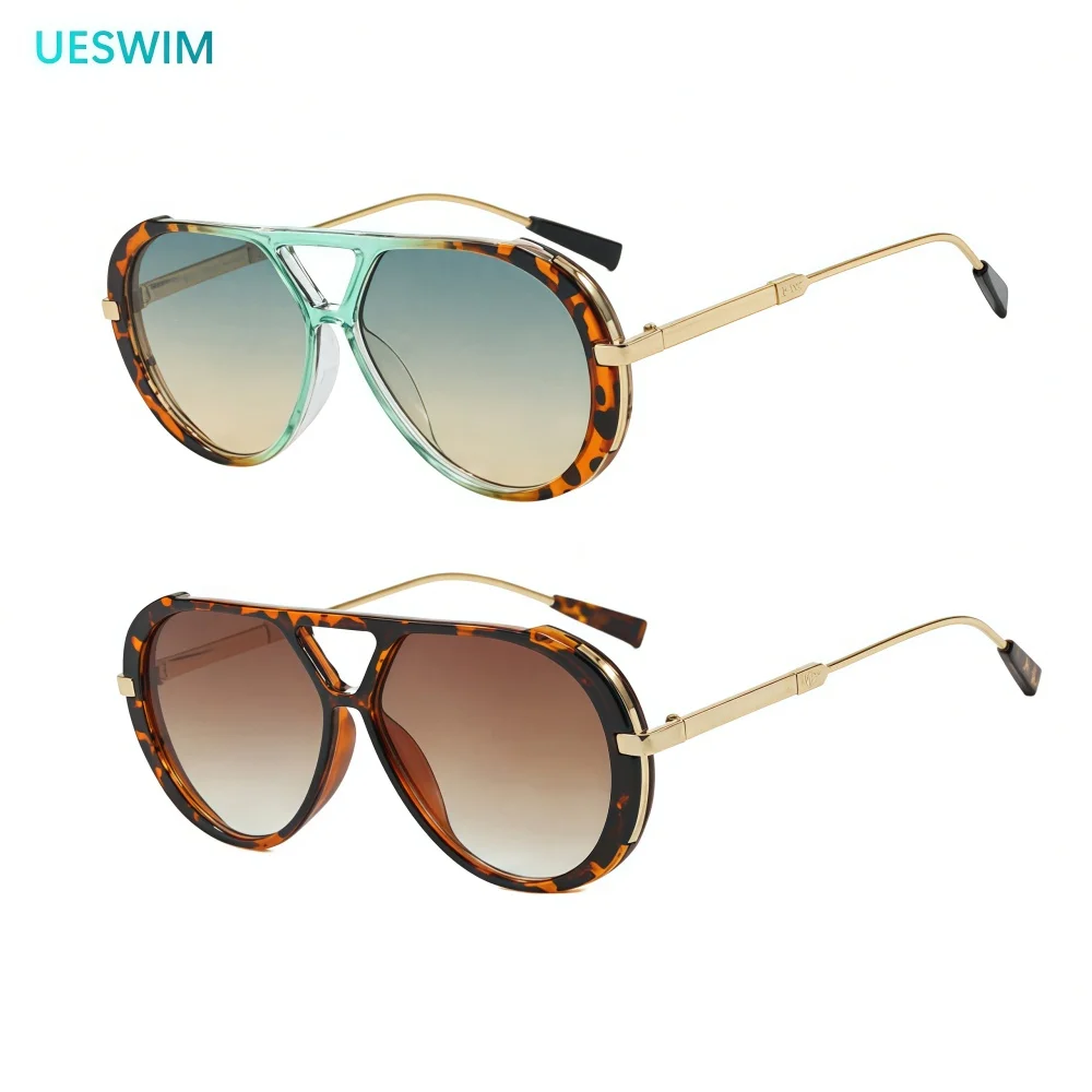 Mode Doppel Brücke Runde Sonnenbrille Luxus Design Vintage Sonnenbrille Reise Anti UV400 Für Frauen Männer Brillen Image