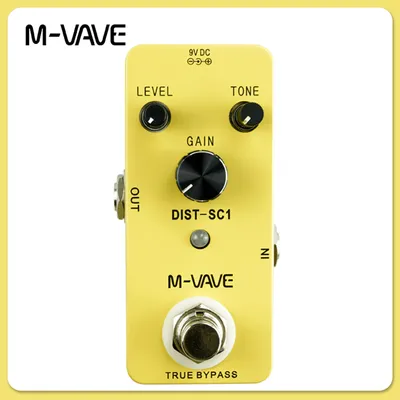 M-VAVE Distortion-SC1 E-Gitarre Effektpedal Distortion Gitarre True Bypass Pedal Effektprozessoren Gitarrenzubehör
