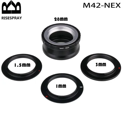 1MM/1.5MM/3MM/28MM Camera Lens Adapter Ring Professional M42-NEX Adapter Easy To Use Accessories for M42 Lens for SONY NEX E NEX