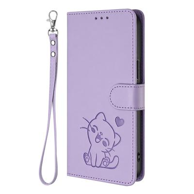Phone Case For Google Pixel 9 Pro Pixel 9 Pro XL Pixel 8 Pro Pixel 8 Wallet Case Full Body Protective with Lanyard Camera Lens Protector Cat Retro TPU PU Leather