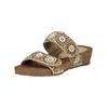 Pantolette LAZAMANI "Lazamani Pantoletten Leder", Damen, Gr. 41, beige, Leder, casual, Schuhe