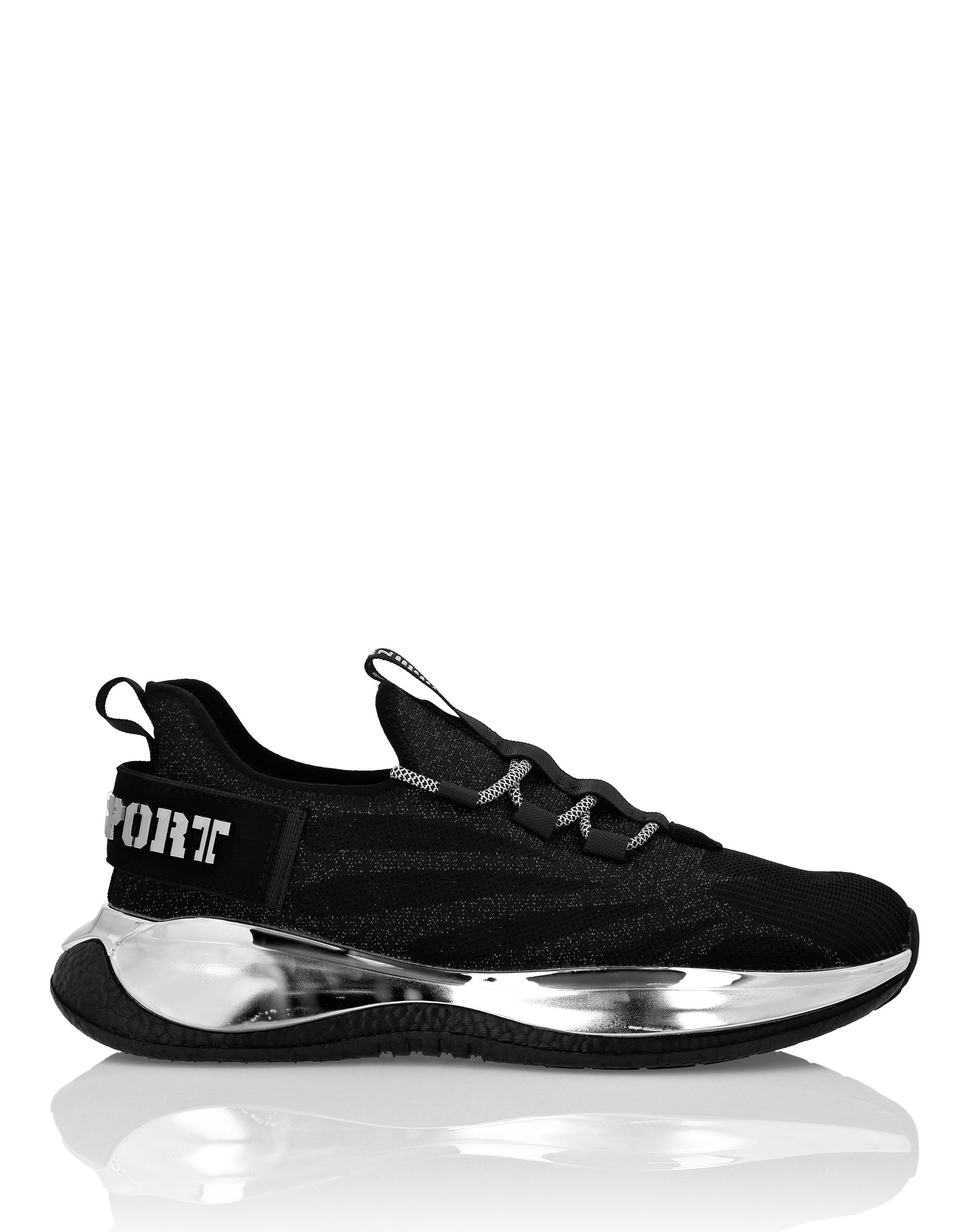 Sneaker PLEIN SPORT "The Iron Tiger Gen.x.2", Damen, Gr. 41, Normalschaft, schwarz (0291, schwarz, nickel), Schuhe Sneaker