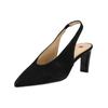 Slingpumps HÖGL "Högl Pumps Veloursleder", Damen, Gr. 41, schwarz, Veloursleder, casual, Schuhe