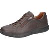 Sneaker WALDLÄUFER "HEIKO", Herren, Gr. 7,5 (41), braun (dunkelbraun), Nappaleder, unifarben, sportlich, Schuhe, Freizeitschuh, Halbschuh, Bequemschuh in Komfortweite H (= sehr weit)