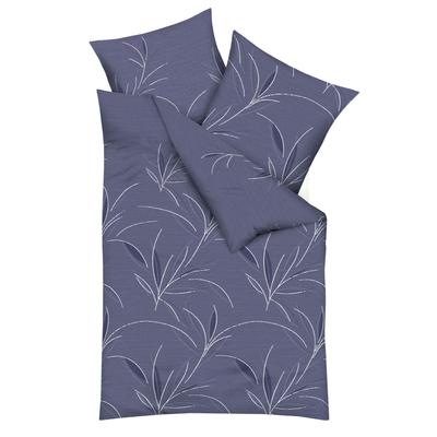 Bettwäsche KAEPPEL "Organic", blau, B/L: 135cm x 200cm, , Mako-Satin, B/L: 80cm x 80cm, Mako-Satin, Obermaterial: 100% Baumwolle, Bettwäsche Image