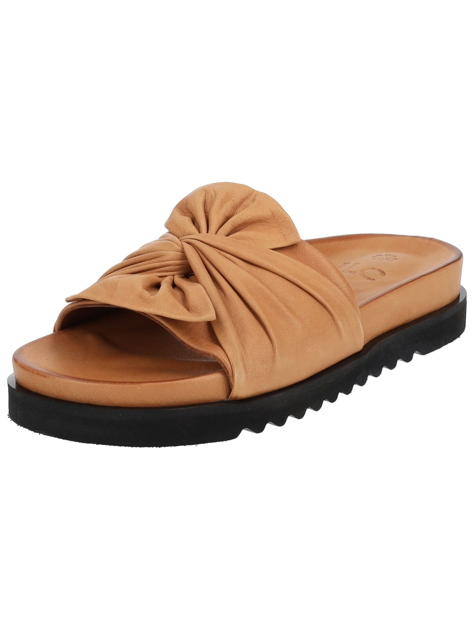 Pantolette ILC "ILC Pantoletten Leder", Damen, Gr. 38, braun (mittelbraun), Leder, Schuhe Pantolette