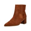 Stiefelette HÖGL "Högl Stiefelette Veloursleder", Damen, Gr. 41,5, nut, Veloursleder, casual, Schuhe