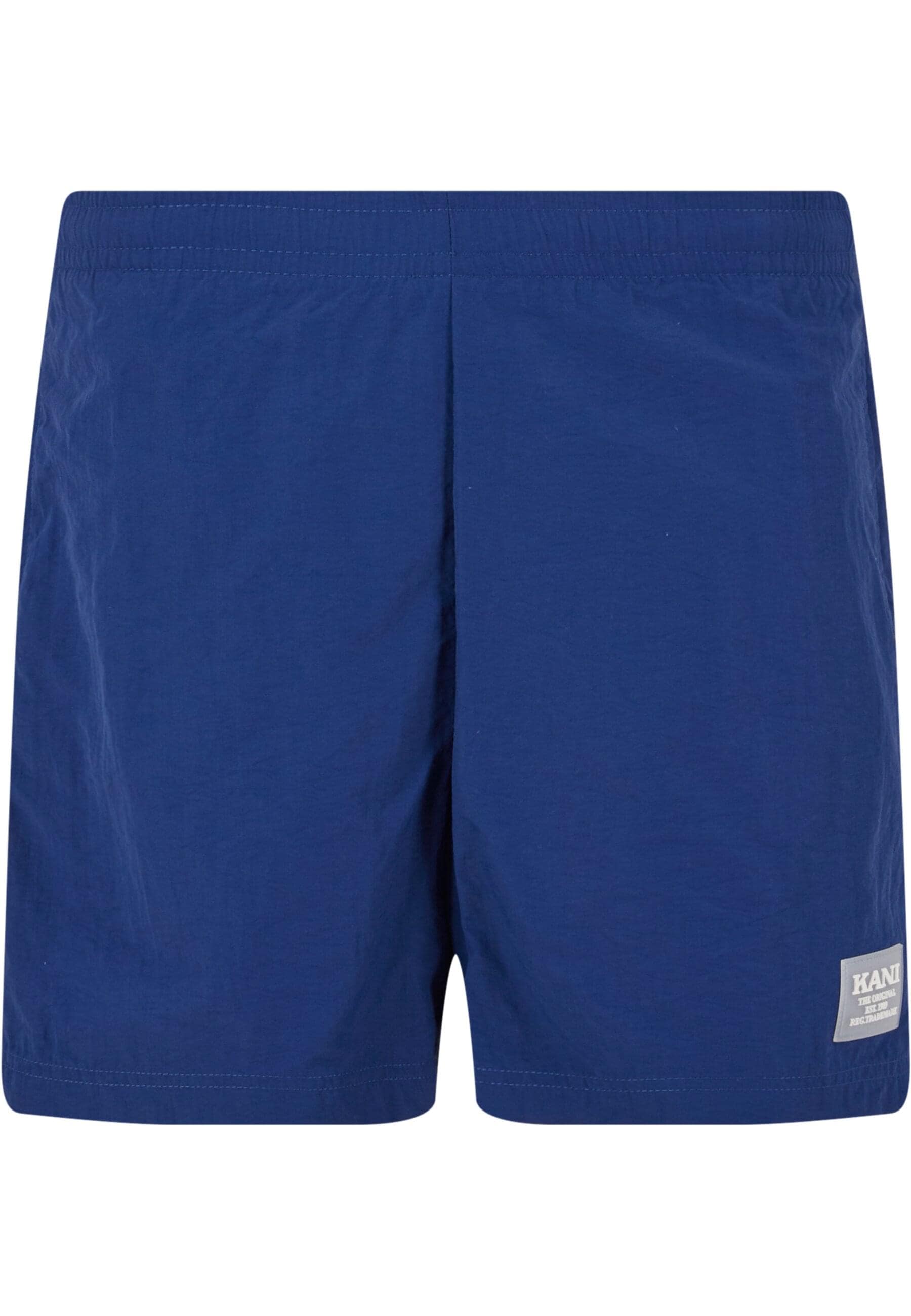 Badeshorts KARL KANI "Karl Kani Retro Trademark Swim Shorts", Herren, Gr. XL, US-Größen, blau, 100% Polyester, Badehosen Image