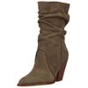 Bikerboots DOLCE VITA "Dolce Vita Stiefel Veloursleder/Synthetik", Damen, Gr. 41, grün (olive), Veloursleder, Synthetik, casual, Schuhe
