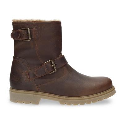 Winterboots PANAMA JACK "Faust", Herren, Gr. 45, braun (dunkelbraun), Leder, klassisch, Schuhe, Winterstiefel, Stiefel mit waterproof-Ausrüstung