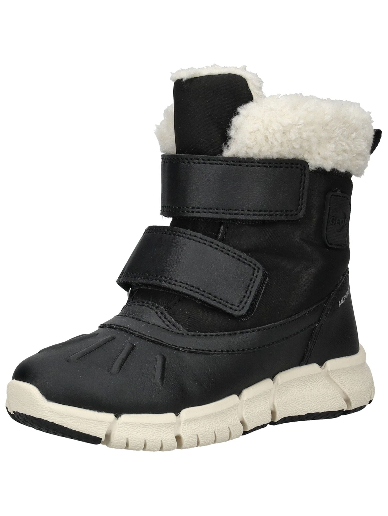 Stiefel GEOX "Geox Stiefel Lederimitat/Textil", Kinder, Gr. 36, schwarz, Lederimitat, Textil, Schuhe Image