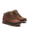 Schnürboots TIMBERLAND "EURO SPRINTMID LACE UP BOOT", Gr. 40, braun (medium orange full grain), Leder, Synthetik, sportlich, Schuhe, Winterstiefel, Schnürstiefel, Winterschuhe